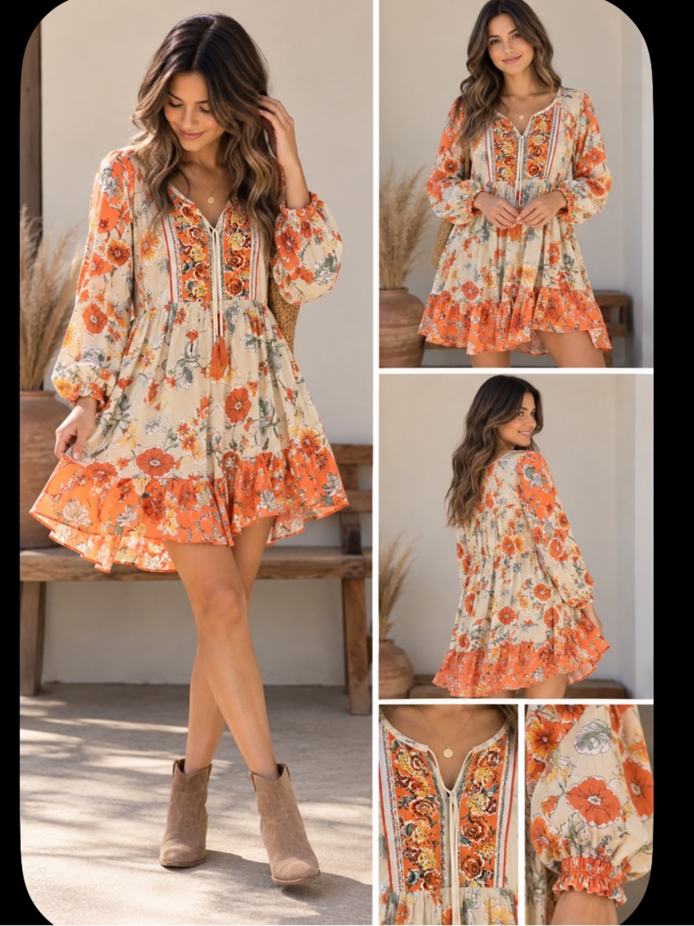 NWT patron of peace flowy women’s dress. Size medium